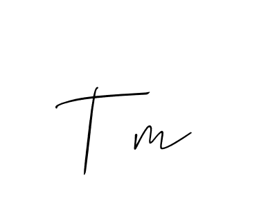 Also You can easily find your signature by using the search form. We will create T m name handwritten signature images for you free of cost using Allison_Script sign style. T m signature style 2 images and pictures png