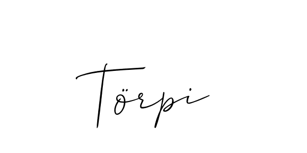 It looks lik you need a new signature style for name Törpi. Design unique handwritten (Allison_Script) signature with our free signature maker in just a few clicks. Törpi signature style 2 images and pictures png