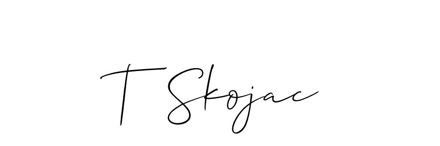 Best and Professional Signature Style for T  Skojac. Allison_Script Best Signature Style Collection. T  Skojac signature style 2 images and pictures png