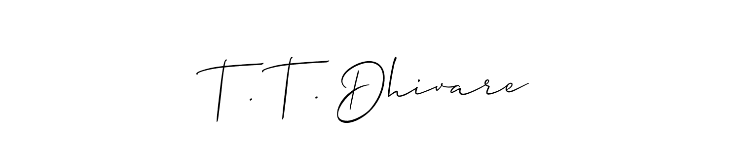 See photos of T . T . Dhivare official signature by Spectra . Check more albums & portfolios. Read reviews & check more about Allison_Script font. T . T . Dhivare signature style 2 images and pictures png