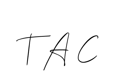 This is the best signature style for the T A C name. Also you like these signature font (Allison_Script). Mix name signature. T A C signature style 2 images and pictures png