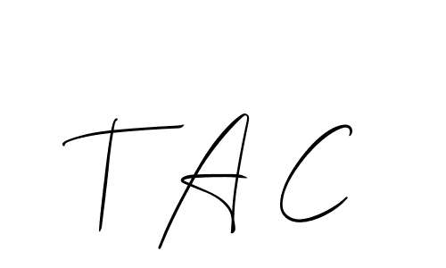 This is the best signature style for the T A C name. Also you like these signature font (Allison_Script). Mix name signature. T A C signature style 2 images and pictures png