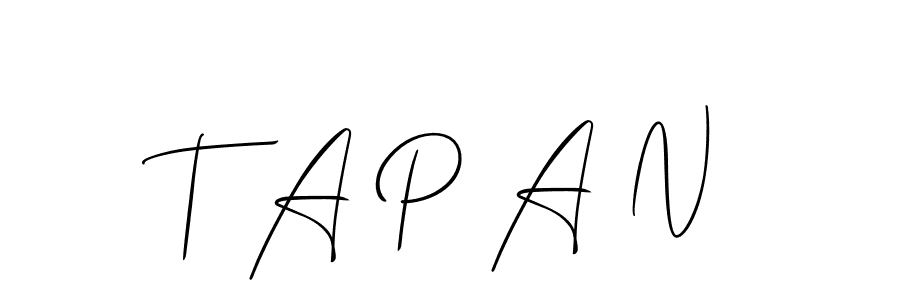 How to Draw T A P A N signature style? Allison_Script is a latest design signature styles for name T A P A N. T A P A N signature style 2 images and pictures png