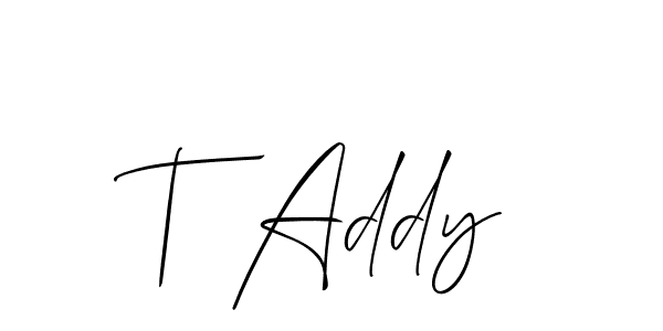 Best and Professional Signature Style for T Addy. Allison_Script Best Signature Style Collection. T Addy signature style 2 images and pictures png