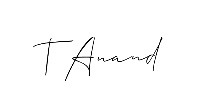 See photos of T Anand official signature by Spectra . Check more albums & portfolios. Read reviews & check more about Allison_Script font. T Anand signature style 2 images and pictures png