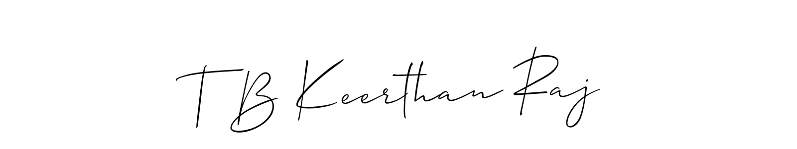 Here are the top 10 professional signature styles for the name T B Keerthan Raj. These are the best autograph styles you can use for your name. T B Keerthan Raj signature style 2 images and pictures png