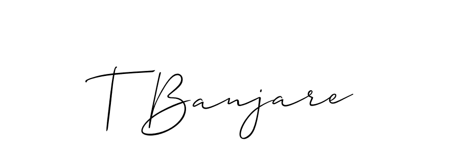 Make a short T Banjare signature style. Manage your documents anywhere anytime using Allison_Script. Create and add eSignatures, submit forms, share and send files easily. T Banjare signature style 2 images and pictures png