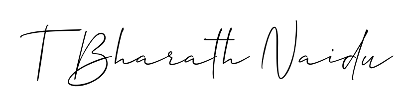 Practice writing T Bharath Naidu with the flow of Allison_Script lettering. A fantastic source of inspiration for developing your personal signature style. T Bharath Naidu signature style 2 images and pictures png