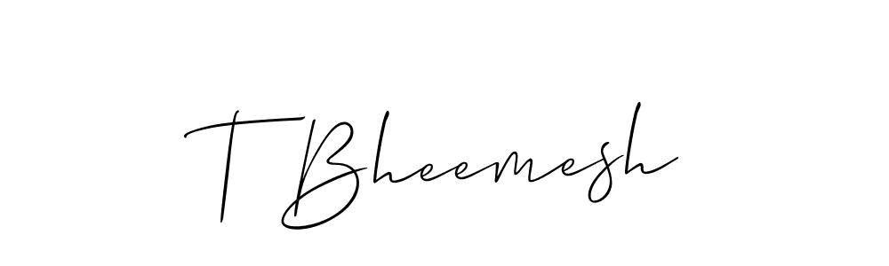 Make a short T Bheemesh signature style. Manage your documents anywhere anytime using Allison_Script. Create and add eSignatures, submit forms, share and send files easily. T Bheemesh signature style 2 images and pictures png