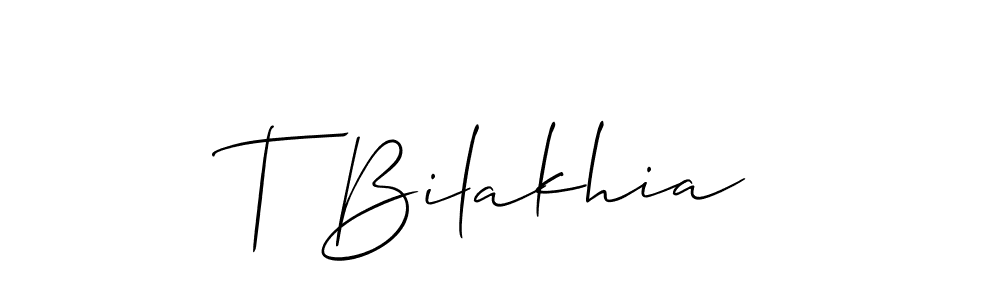 You can use this online signature creator to create a handwritten signature for the name T Bilakhia. This is the best online autograph maker. T Bilakhia signature style 2 images and pictures png