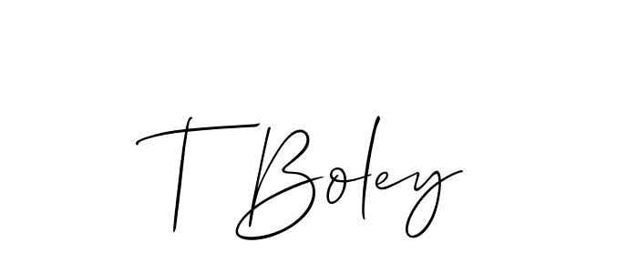 Best and Professional Signature Style for T Boley. Allison_Script Best Signature Style Collection. T Boley signature style 2 images and pictures png