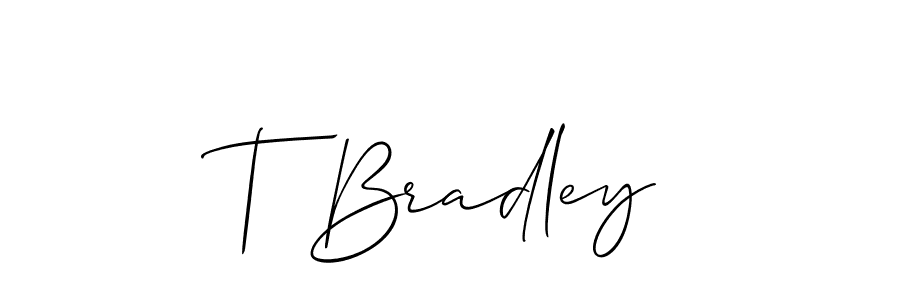 How to make T Bradley signature? Allison_Script is a professional autograph style. Create handwritten signature for T Bradley name. T Bradley signature style 2 images and pictures png