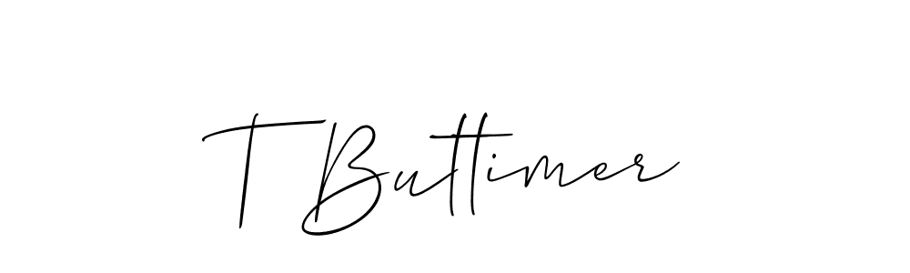 Also You can easily find your signature by using the search form. We will create T Buttimer name handwritten signature images for you free of cost using Allison_Script sign style. T Buttimer signature style 2 images and pictures png