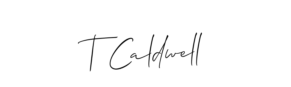 Make a short T Caldwell signature style. Manage your documents anywhere anytime using Allison_Script. Create and add eSignatures, submit forms, share and send files easily. T Caldwell signature style 2 images and pictures png