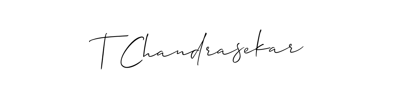 Also You can easily find your signature by using the search form. We will create T Chandrasekar name handwritten signature images for you free of cost using Allison_Script sign style. T Chandrasekar signature style 2 images and pictures png