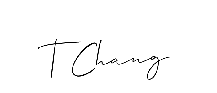 T Chang stylish signature style. Best Handwritten Sign (Allison_Script) for my name. Handwritten Signature Collection Ideas for my name T Chang. T Chang signature style 2 images and pictures png