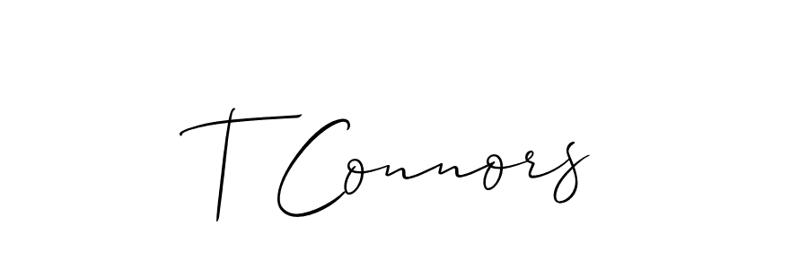 Best and Professional Signature Style for T Connors. Allison_Script Best Signature Style Collection. T Connors signature style 2 images and pictures png