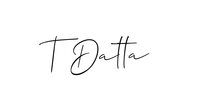 This is the best signature style for the T Datta name. Also you like these signature font (Allison_Script). Mix name signature. T Datta signature style 2 images and pictures png