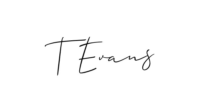 Once you've used our free online signature maker to create your best signature Allison_Script style, it's time to enjoy all of the benefits that T Evans name signing documents. T Evans signature style 2 images and pictures png