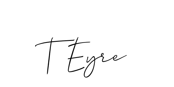 This is the best signature style for the T Eyre name. Also you like these signature font (Allison_Script). Mix name signature. T Eyre signature style 2 images and pictures png