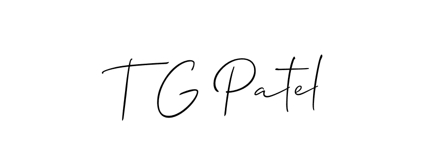 Best and Professional Signature Style for T G Patel. Allison_Script Best Signature Style Collection. T G Patel signature style 2 images and pictures png