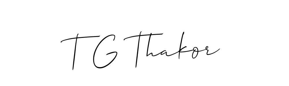Once you've used our free online signature maker to create your best signature Allison_Script style, it's time to enjoy all of the benefits that T G Thakor name signing documents. T G Thakor signature style 2 images and pictures png