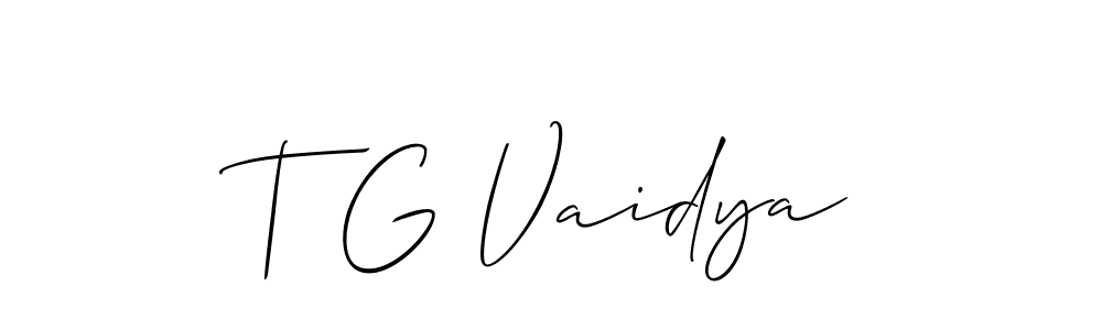 Once you've used our free online signature maker to create your best signature Allison_Script style, it's time to enjoy all of the benefits that T G Vaidya name signing documents. T G Vaidya signature style 2 images and pictures png