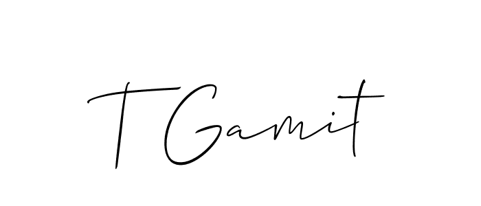 Similarly Allison_Script is the best handwritten signature design. Signature creator online .You can use it as an online autograph creator for name T Gamit. T Gamit signature style 2 images and pictures png