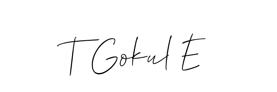 Check out images of Autograph of T Gokul E name. Actor T Gokul E Signature Style. Allison_Script is a professional sign style online. T Gokul E signature style 2 images and pictures png