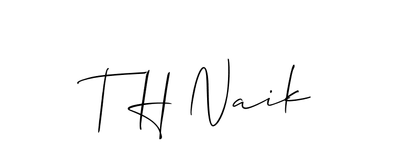 Best and Professional Signature Style for T H Naik. Allison_Script Best Signature Style Collection. T H Naik signature style 2 images and pictures png