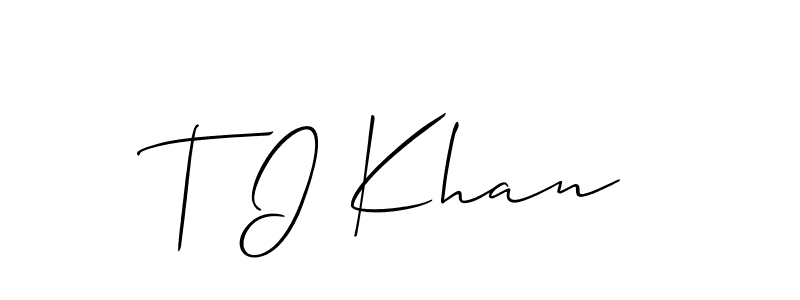 This is the best signature style for the T I Khan name. Also you like these signature font (Allison_Script). Mix name signature. T I Khan signature style 2 images and pictures png