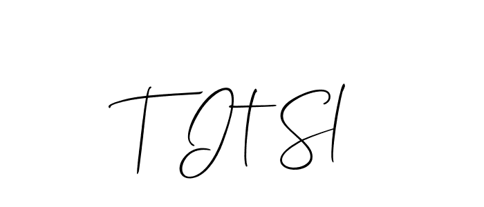 Check out images of Autograph of T It Sl name. Actor T It Sl Signature Style. Allison_Script is a professional sign style online. T It Sl signature style 2 images and pictures png