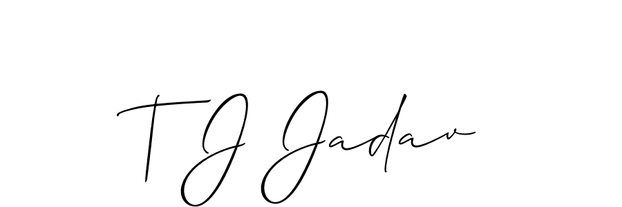 Once you've used our free online signature maker to create your best signature Allison_Script style, it's time to enjoy all of the benefits that T J Jadav name signing documents. T J Jadav signature style 2 images and pictures png