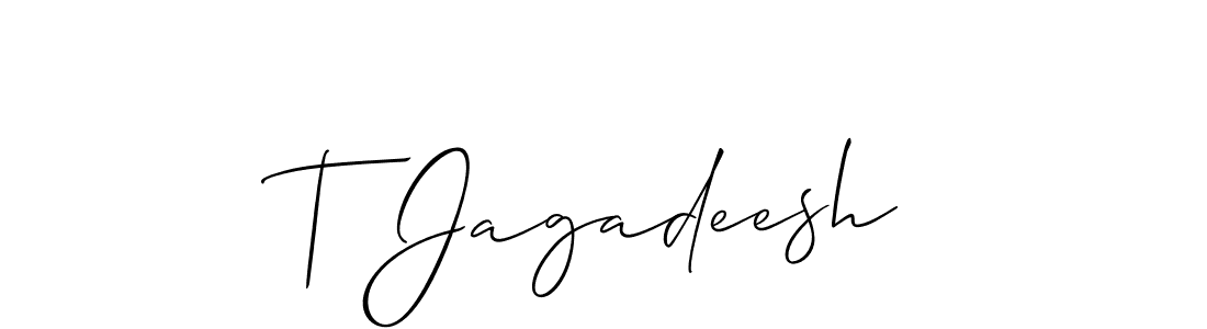 Make a beautiful signature design for name T Jagadeesh. Use this online signature maker to create a handwritten signature for free. T Jagadeesh signature style 2 images and pictures png