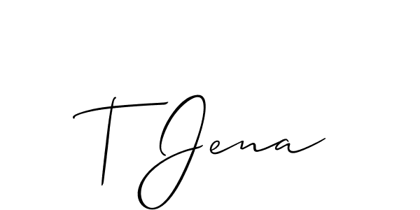 Here are the top 10 professional signature styles for the name T Jena. These are the best autograph styles you can use for your name. T Jena signature style 2 images and pictures png