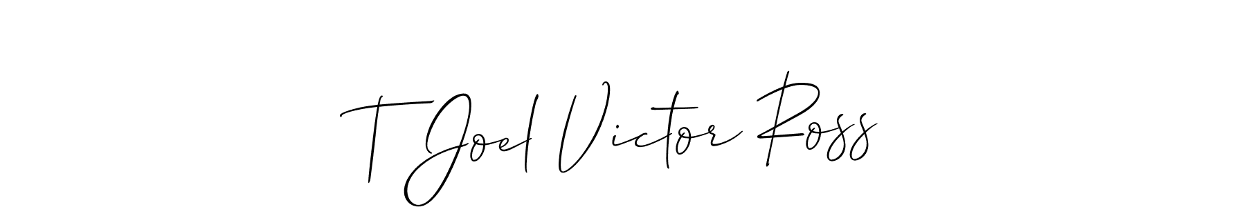 It looks lik you need a new signature style for name T Joel Victor Ross. Design unique handwritten (Allison_Script) signature with our free signature maker in just a few clicks. T Joel Victor Ross signature style 2 images and pictures png