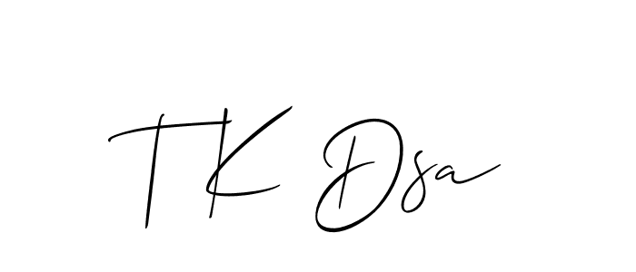 You can use this online signature creator to create a handwritten signature for the name T K Dsa. This is the best online autograph maker. T K Dsa signature style 2 images and pictures png