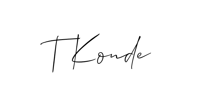 This is the best signature style for the T Konde name. Also you like these signature font (Allison_Script). Mix name signature. T Konde signature style 2 images and pictures png