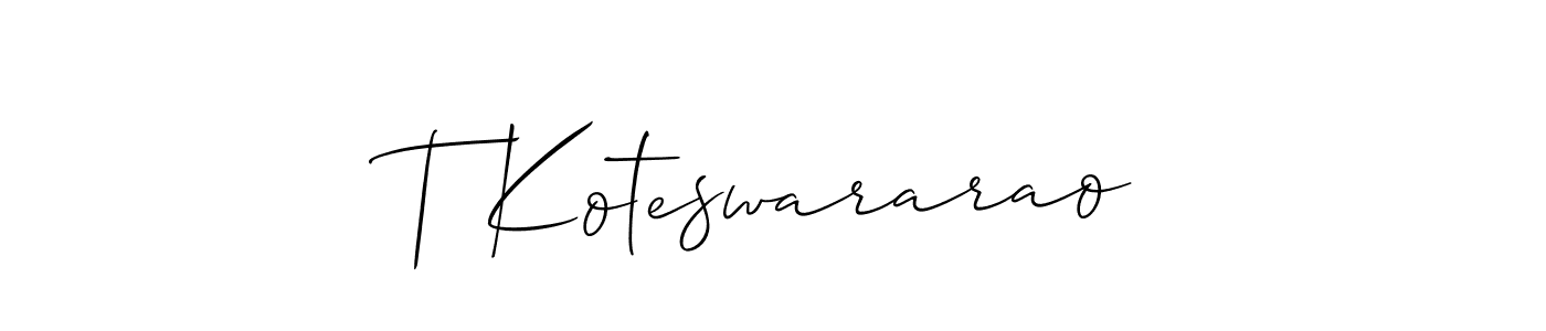 You can use this online signature creator to create a handwritten signature for the name T Koteswararao. This is the best online autograph maker. T Koteswararao signature style 2 images and pictures png