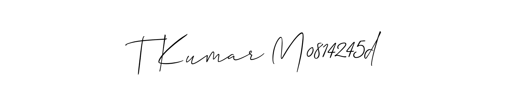 Make a beautiful signature design for name T Kumar M0814245d. Use this online signature maker to create a handwritten signature for free. T Kumar M0814245d signature style 2 images and pictures png