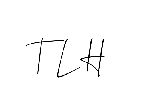 Make a beautiful signature design for name T L H. Use this online signature maker to create a handwritten signature for free. T L H signature style 2 images and pictures png