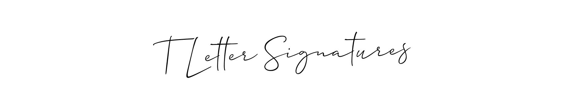 How to make T Letter Signatures name signature. Use Allison_Script style for creating short signs online. This is the latest handwritten sign. T Letter Signatures signature style 2 images and pictures png