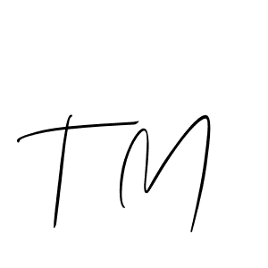 T M stylish signature style. Best Handwritten Sign (Allison_Script) for my name. Handwritten Signature Collection Ideas for my name T M. T M signature style 2 images and pictures png