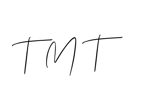 This is the best signature style for the T M T name. Also you like these signature font (Allison_Script). Mix name signature. T M T signature style 2 images and pictures png