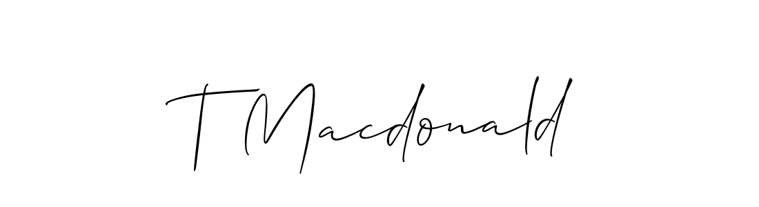 See photos of T Macdonald official signature by Spectra . Check more albums & portfolios. Read reviews & check more about Allison_Script font. T Macdonald signature style 2 images and pictures png