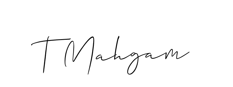 T Mahgam stylish signature style. Best Handwritten Sign (Allison_Script) for my name. Handwritten Signature Collection Ideas for my name T Mahgam. T Mahgam signature style 2 images and pictures png