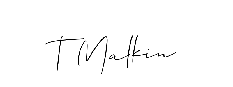 Once you've used our free online signature maker to create your best signature Allison_Script style, it's time to enjoy all of the benefits that T Malkin name signing documents. T Malkin signature style 2 images and pictures png