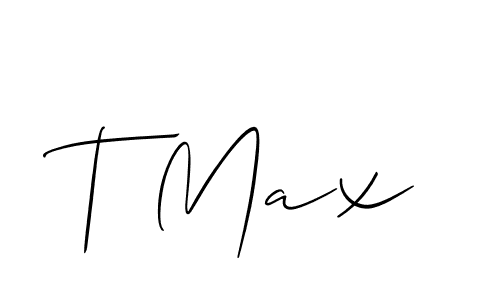 Best and Professional Signature Style for T Max. Allison_Script Best Signature Style Collection. T Max signature style 2 images and pictures png