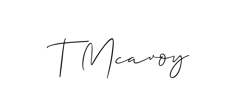 Also we have T Mcavoy name is the best signature style. Create professional handwritten signature collection using Allison_Script autograph style. T Mcavoy signature style 2 images and pictures png