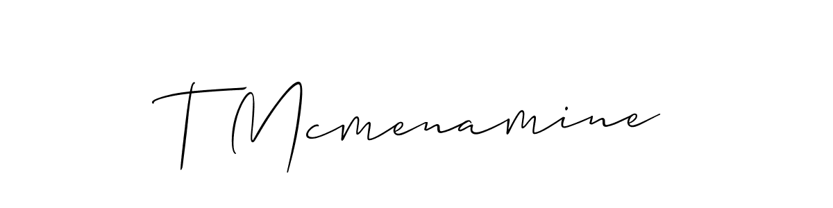 T Mcmenamine stylish signature style. Best Handwritten Sign (Allison_Script) for my name. Handwritten Signature Collection Ideas for my name T Mcmenamine. T Mcmenamine signature style 2 images and pictures png